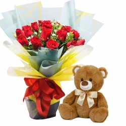 flower with bear to Philippines