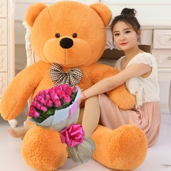 Giant bear with roses to manila