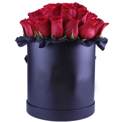 24 Red Color Roses in Box