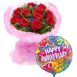 send anniversary flowers and balloon to philippines
