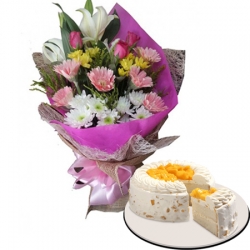 send flower with cake to manila,send flower with cake to philippines
