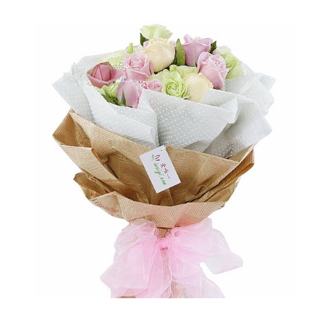 12 Mixed Roses Sweet Bouquet Delivery to Manila Philippines