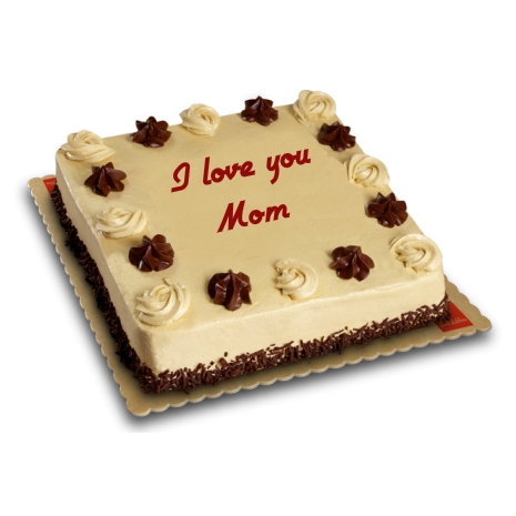 mother's day mocha dedication cake by red ribbon, send to manila philippines